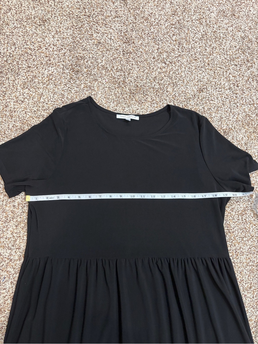 Tash & Sophie Black Tiered Babydoll Dress - Picture 5 of 8